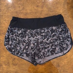 Athleta Black and Gray Athletic Shorts Lightweight Design